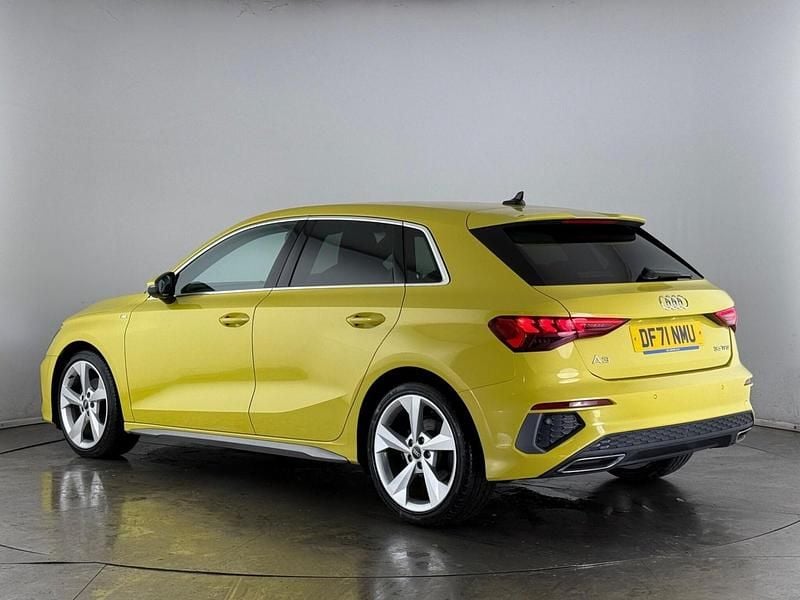 Used Audi A3 Sportback S-Line 2022 Yellow Hatchback