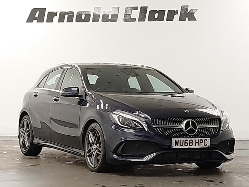 Blue Used 2018 Mercedes A200 AMG Line Premium Hatchback | £12,998 (Fair price) - Image 1/4