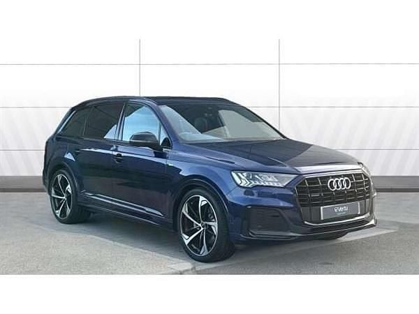 Blue Used 2020 Audi Q7 Black Edition SUV | £33,790 (Fair price) - Image 1/4
