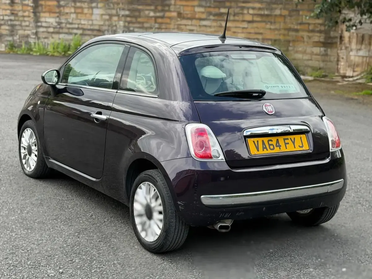 Used Fiat 500 Lounge 69 HP (50 kW) 2014 Mauve/purple Hatchback