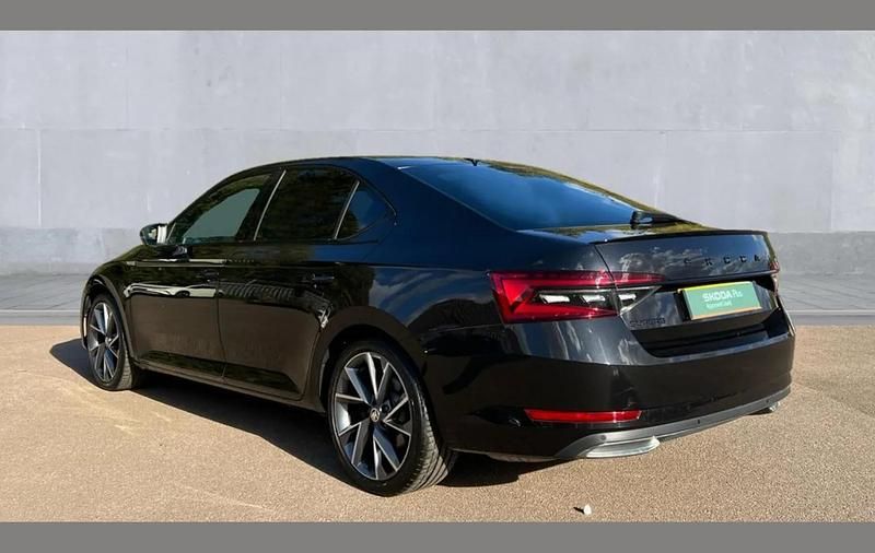 Used Skoda Superb SportlinePlus 150 HP (110 kW) 2024 Black Hatchback