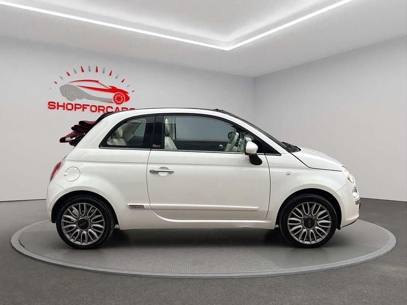 Used Fiat 500 Lounge 2015 White Cabriolet