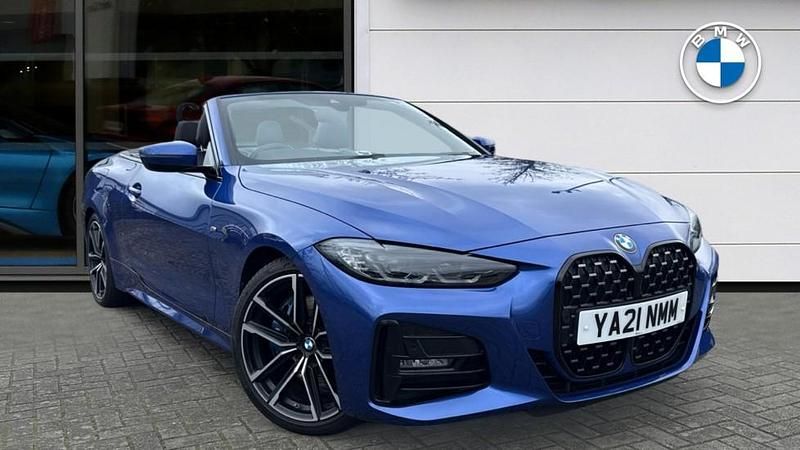 Used BMW 420 M Sport 181 HP (133 kW) 2021 Blue Cabriolet