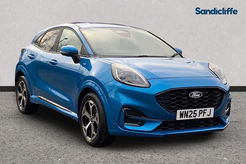 Used Ford Puma Titanium 125 HP (91 kW) 2025 Digital aqua blue (premium paint) Hatchback