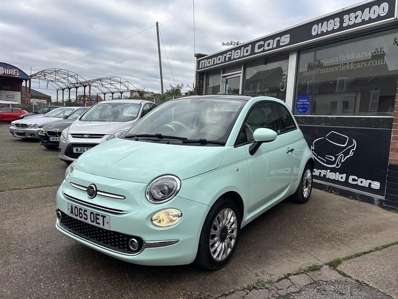 Used Fiat 500 Lounge 69 HP (50 kW) 2015 Green Hatchback