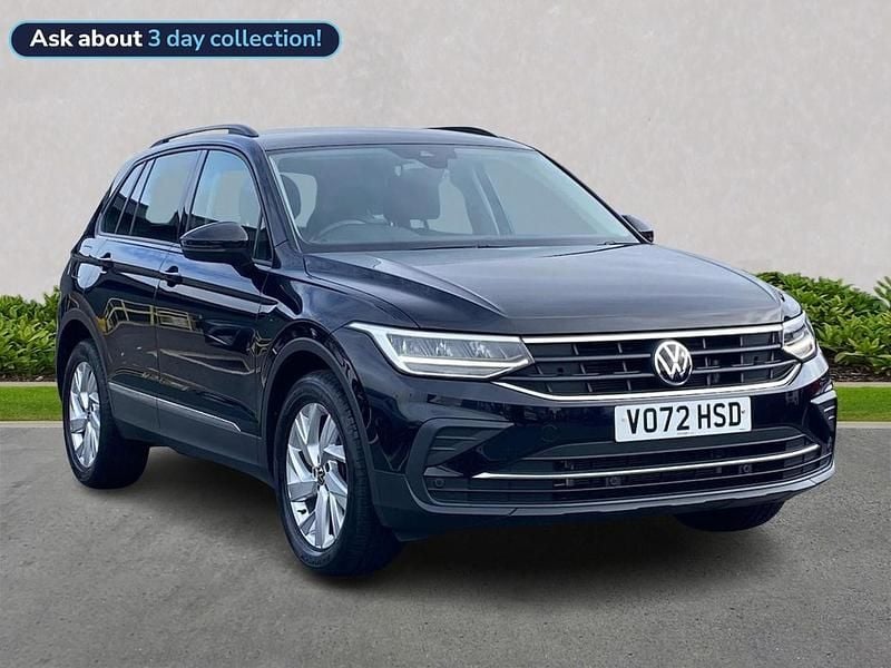 Black Used 2022 VW Tiguan Life SUV | £19,498 (Fair price) - Image 1/4