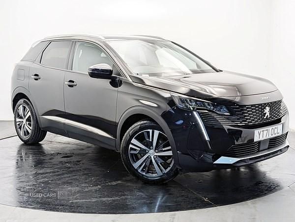 Black Used 2021 Peugeot 3008 Allure Premium Hatchback | £17,990 (Fair price) - Image 1/4