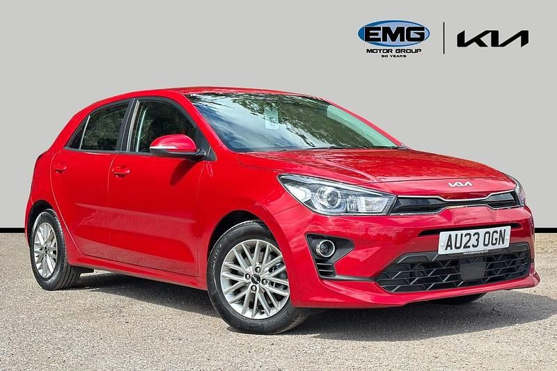 Red Used 2023 Kia Rio 2 Hatchback | £12,499 (Fair price) - Image 1/3