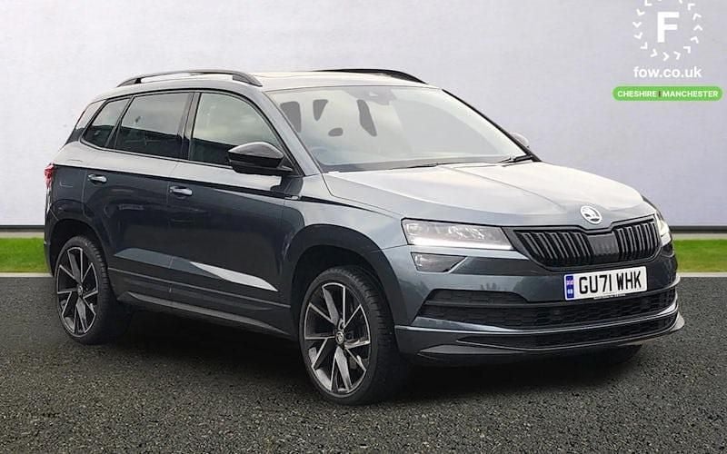 Grey Used 2021 Skoda Karoq SportLine SUV | £17,699 (Fair price) - Image 1/3