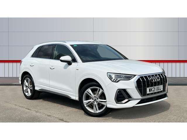 White Used 2021 Audi Q3 S-Line SUV | £18,876 (Good price) - Image 1/4