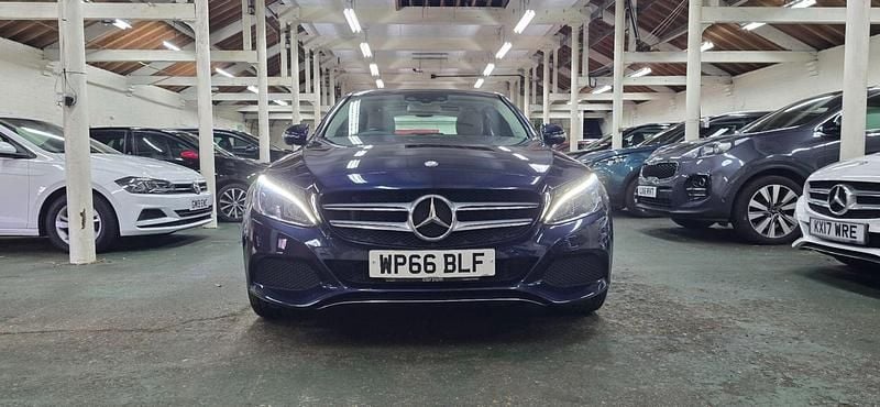 Used Mercedes C350e Premium Plus 2016 Blue Sedan