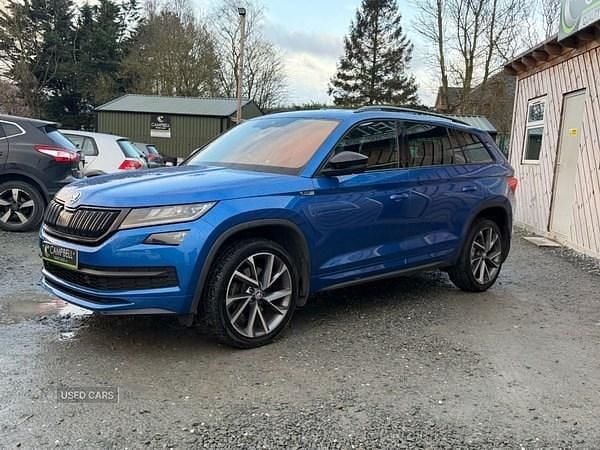 Used Skoda Kodiaq SportLine 190 HP (139 kW) 2020 Blue SUV