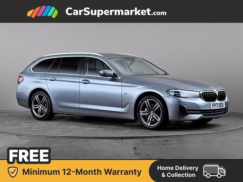Blue Used 2021 BMW 530e Estate | £26,497 - Image 1/4
