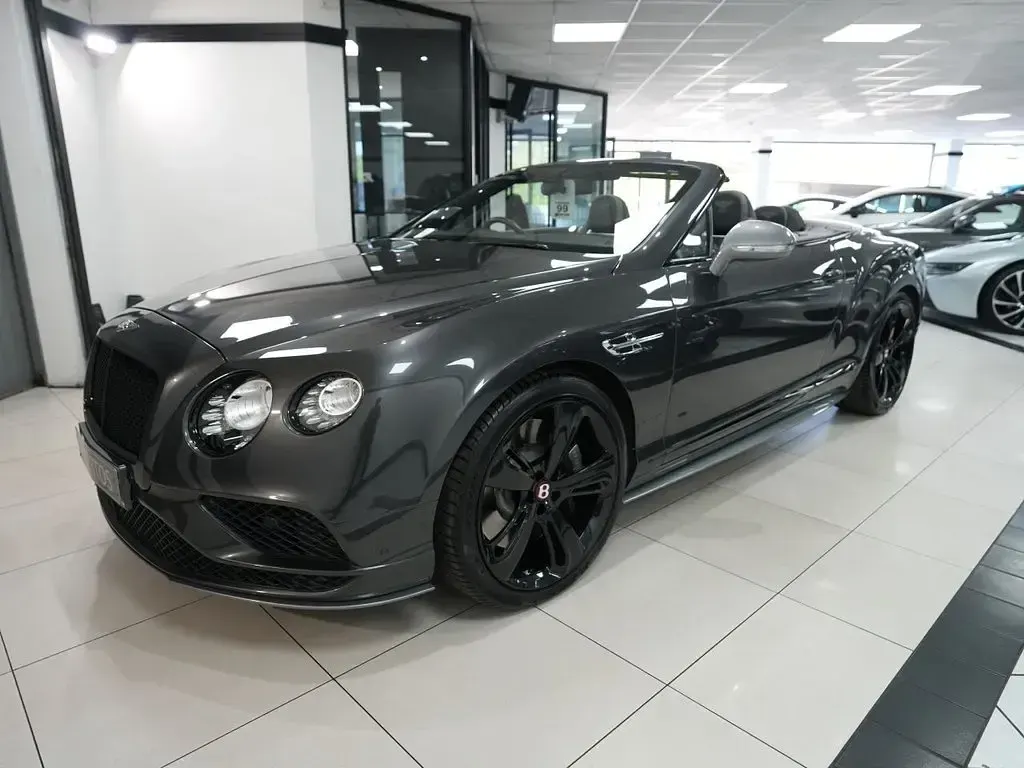 Used Bentley Continental GT Convertible 528 HP (388 kW) 2017 Grey Cabriolet