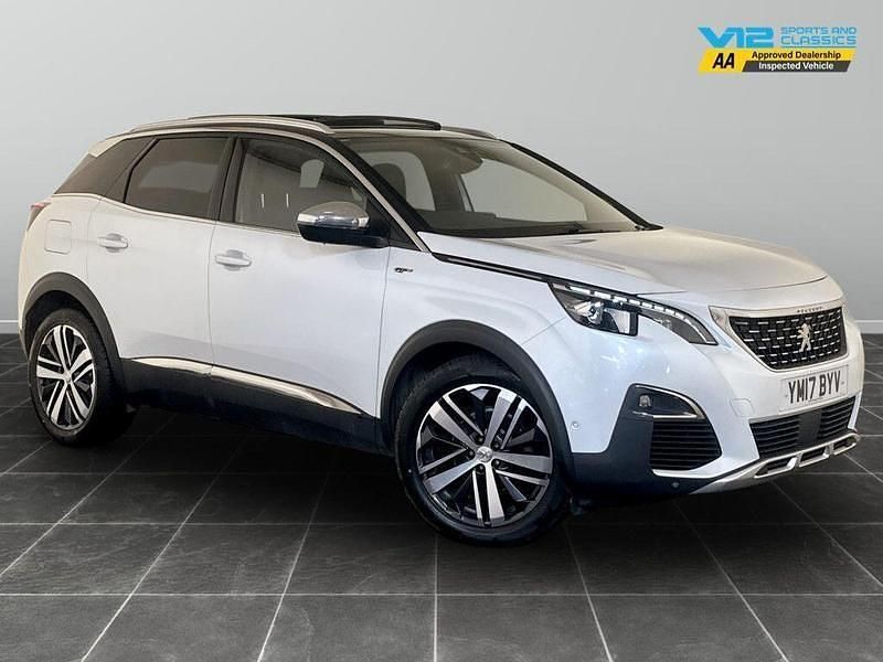 White Used 2017 Peugeot 3008 GT SUV | £9,295 (Fair price) - Image 1/2