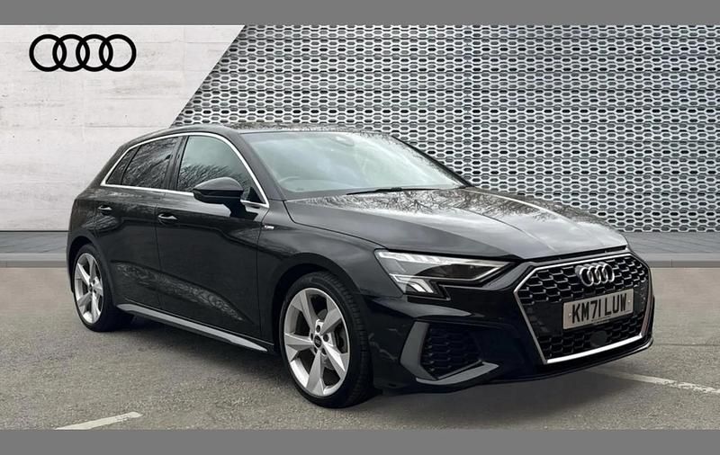 Used Audi A3 S-Line 147 HP (108 kW) 2022 Black Sedan
