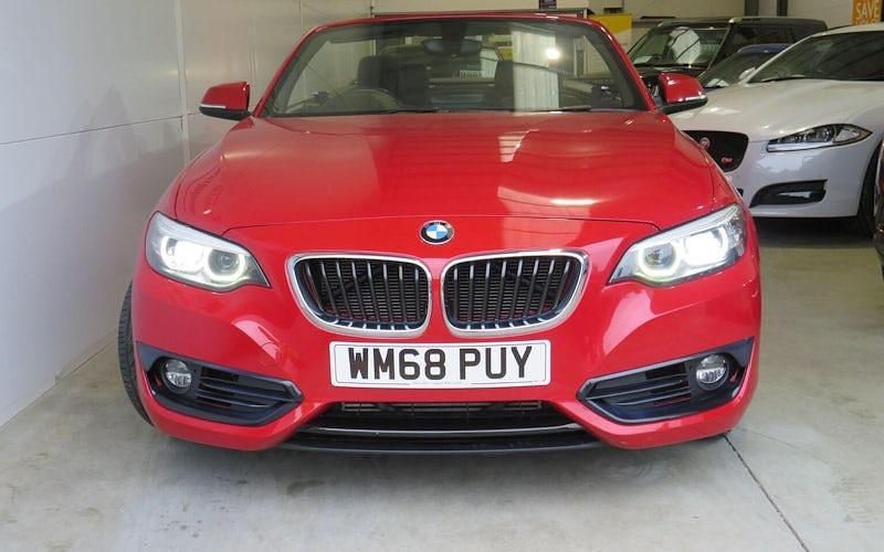 Used BMW 218 Sport Line 136 HP (100 kW) 2019 Red Cabriolet