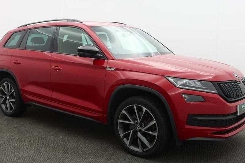 Used Skoda Kodiaq SportLine 190 HP (139 kW) 2020 Velvet red metallic SUV