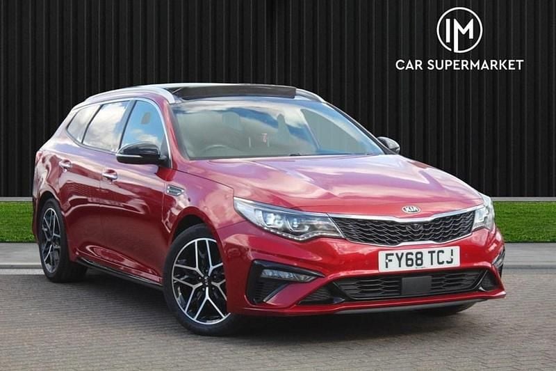 Red Used 2018 Kia Optima GT-Line S Estate | £10,885 (Fair price) - Image 1/1