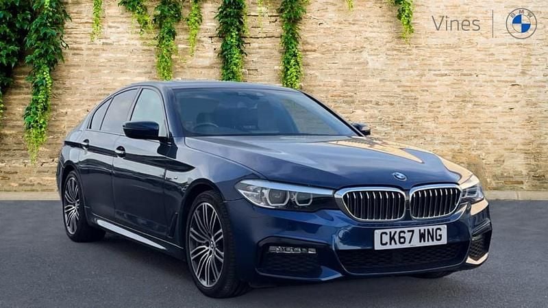 Blue Used 2017 BMW 540 M Sport Sedan | £23,336 (Good price) - Image 1/3
