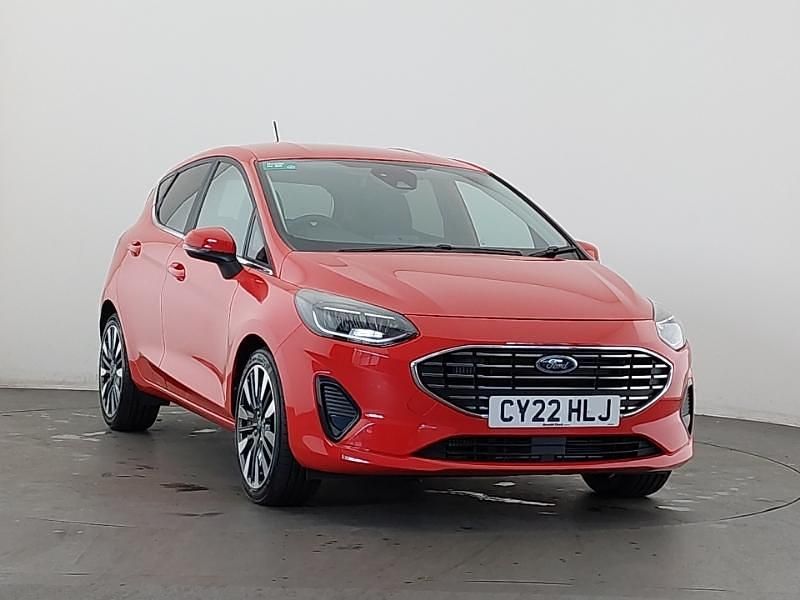 Red Used 2022 Ford Fiesta Titanium Hatchback | £17,998 (Expensive) - Image 1/4