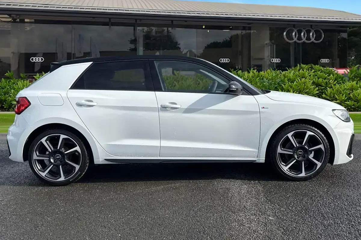 New Audi A1 Sportback Black Edition 150 HP (110 kW) 2026 White Hatchback