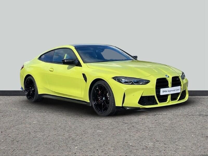 Yellow Used 2022 BMW M4 Competition Edition Coupe | £51,490 (Super price) - Image 1/4