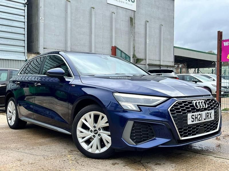 Blue Used 2021 Audi A3 e-tron S-Line Hatchback | £14,100 (A bit pricey) - Image 1/4