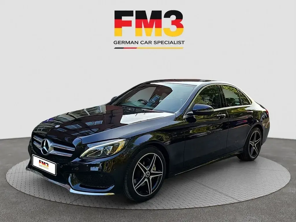 Used Mercedes C220 AMG line 170 HP (125 kW) 2017 Black Sedan