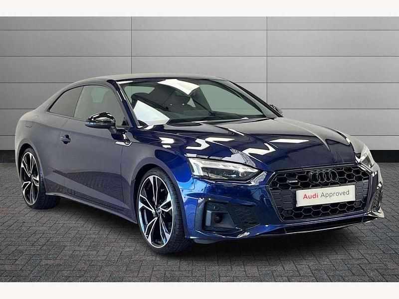 Blue Used 2022 Audi A5 Black Edition Coupe | £23,290 (Fair price) - Image 1/4