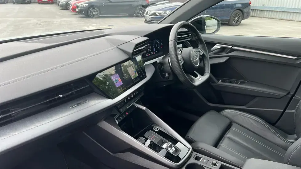Used Audi A3 Black Edition 150 HP (110 kW) 2024 White Sedan