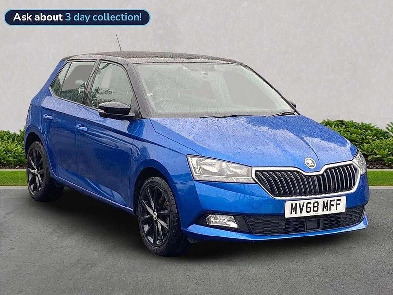 Blue Used 2018 Skoda Fabia Colour Edition Hatchback | £10,221 (Fair price) - Image 1/4