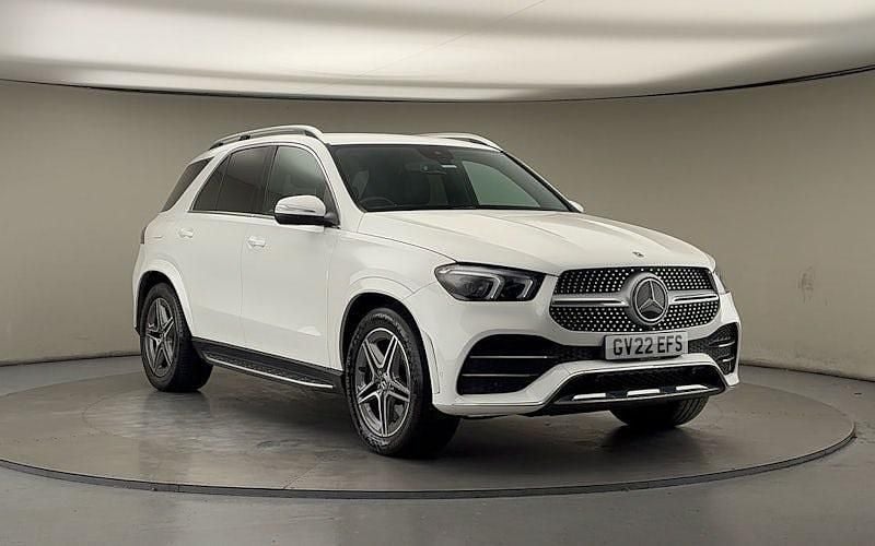 Polar white Used 2022 Mercedes GLE350 AMG line SUV | £41,200 (Fair price) - Image 1/4