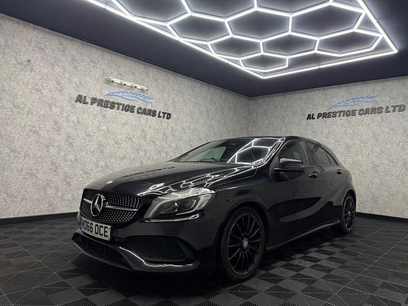 Black Used 2017 Mercedes A180 AMG line Hatchback | £10,499 (A bit pricey) - Image 1/4