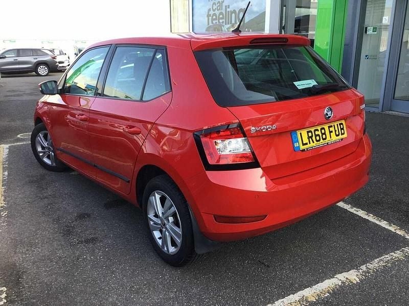Used Skoda Fabia 70 HP (51 kW) 2018 Corrida red Hatchback