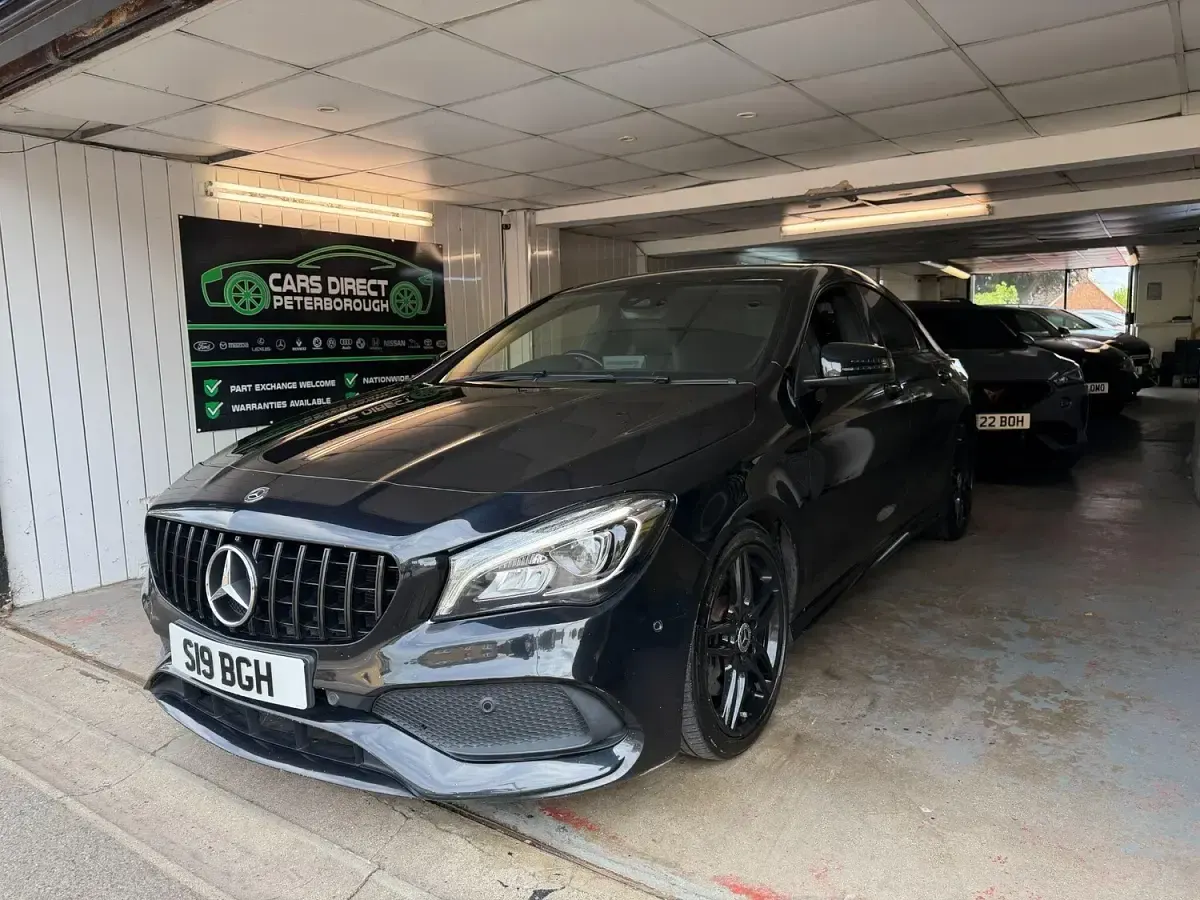 Used Mercedes CLA220 AMG line 177 HP (130 kW) 2018 Black Sedan