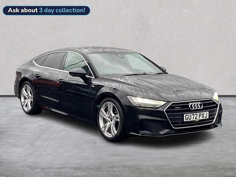 Used Audi A7 Sportback S-Line 204 HP (150 kW) 2022 Black Hatchback