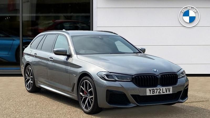 Grey Used 2022 BMW 530e M Sport Estate | £31,500 (Expensive) - Image 1/4