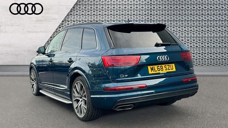 Used Audi Q7 Advanced 286 HP (210 kW) 2018 Galaxy blue metallic SUV