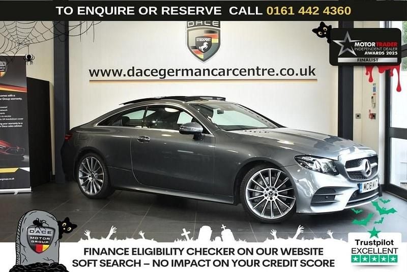 Grey Used 2018 Mercedes E300 AMG line Coupe | £20,989 (Good price) - Image 1/3
