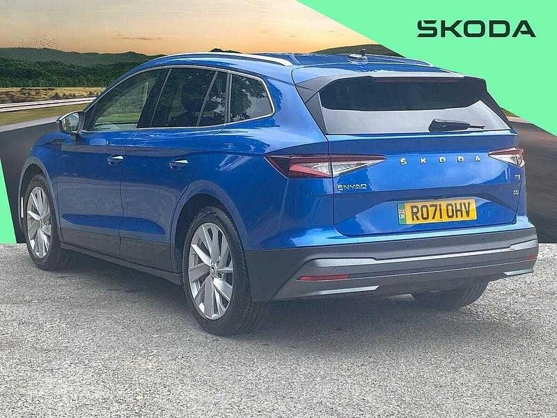 Used Skoda Enyaq iV ecoSuite 97 kW (132 HP) 2021 Race blue metallic SUV