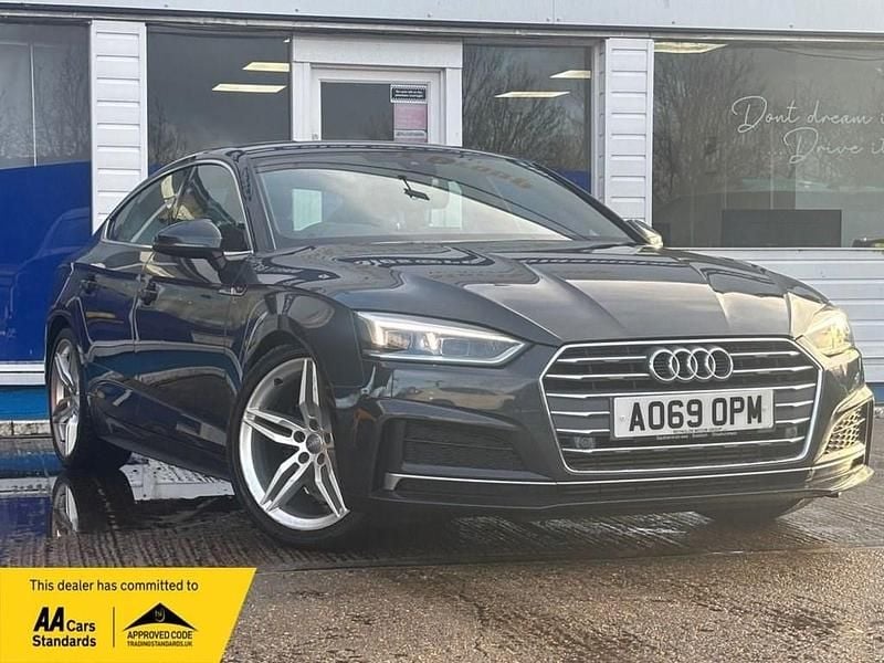 Used Audi A5 Sportback S-Line 150 HP (110 kW) 2019 Grey Hatchback
