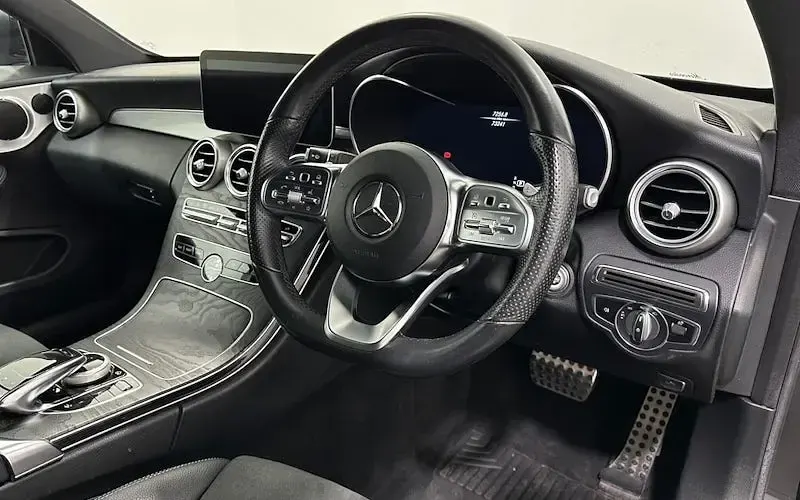 Used Mercedes C300 AMG line 258 HP (189 kW) 2019 Black Coupe