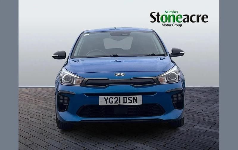 Used Kia Rio GT-Line S 120 HP (88 kW) 2021 Blue Hatchback