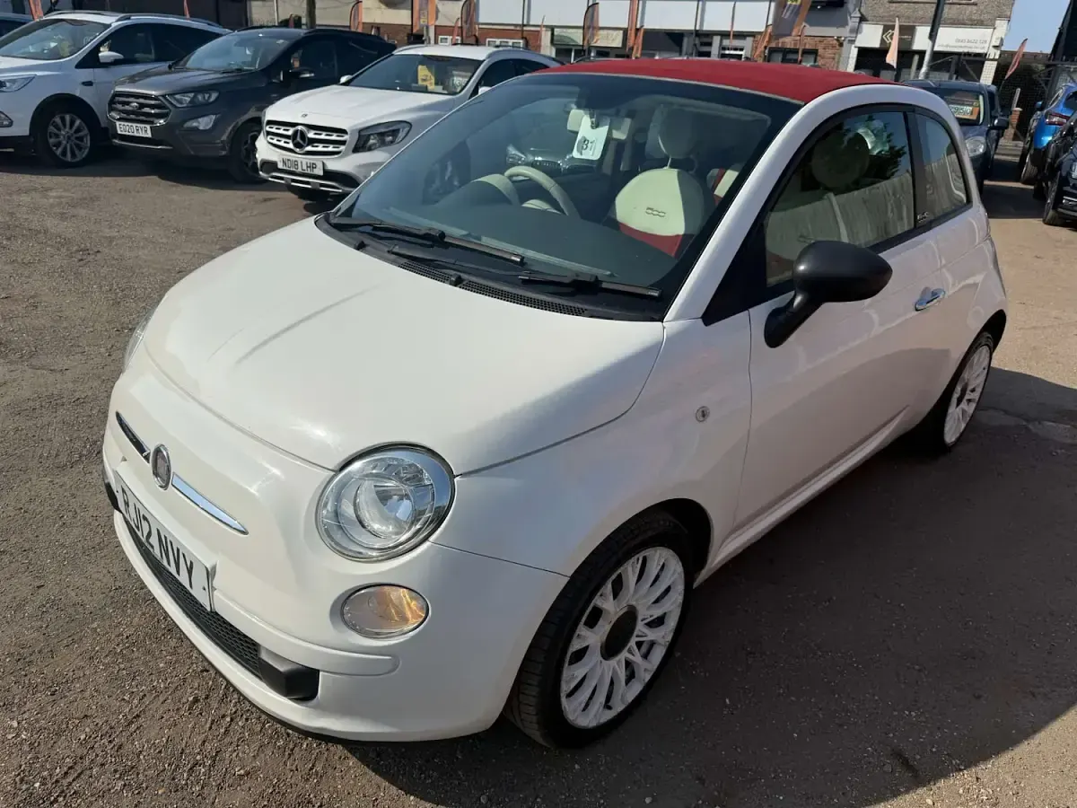 Used Fiat 500C Pop 69 HP (50 kW) 2012 White Cabriolet