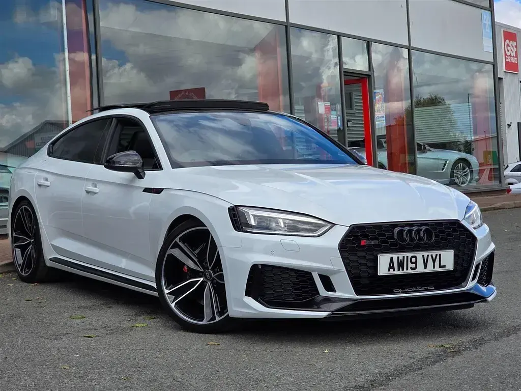Used Audi RS5 Sportback Sport 450 HP (330 kW) 2019 White Hatchback