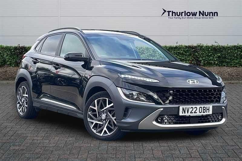 Black Used 2022 Hyundai Kona Premium SUV | £18,399 (Fair price) - Image 1/4