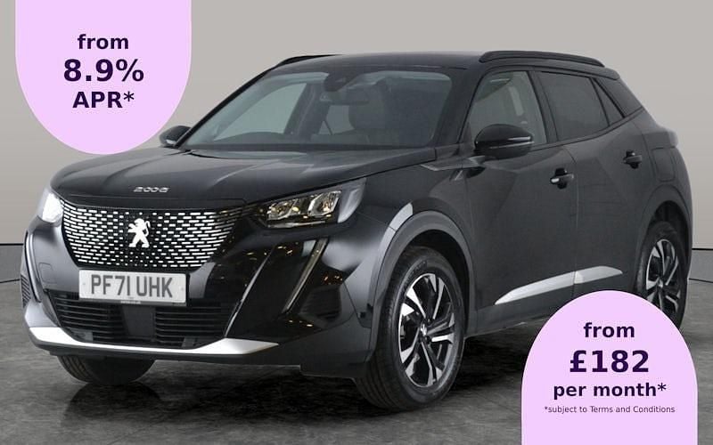 Black Used 2022 Peugeot 2008 Allure Premium SUV | £13,377 (Good price) - Image 1/2