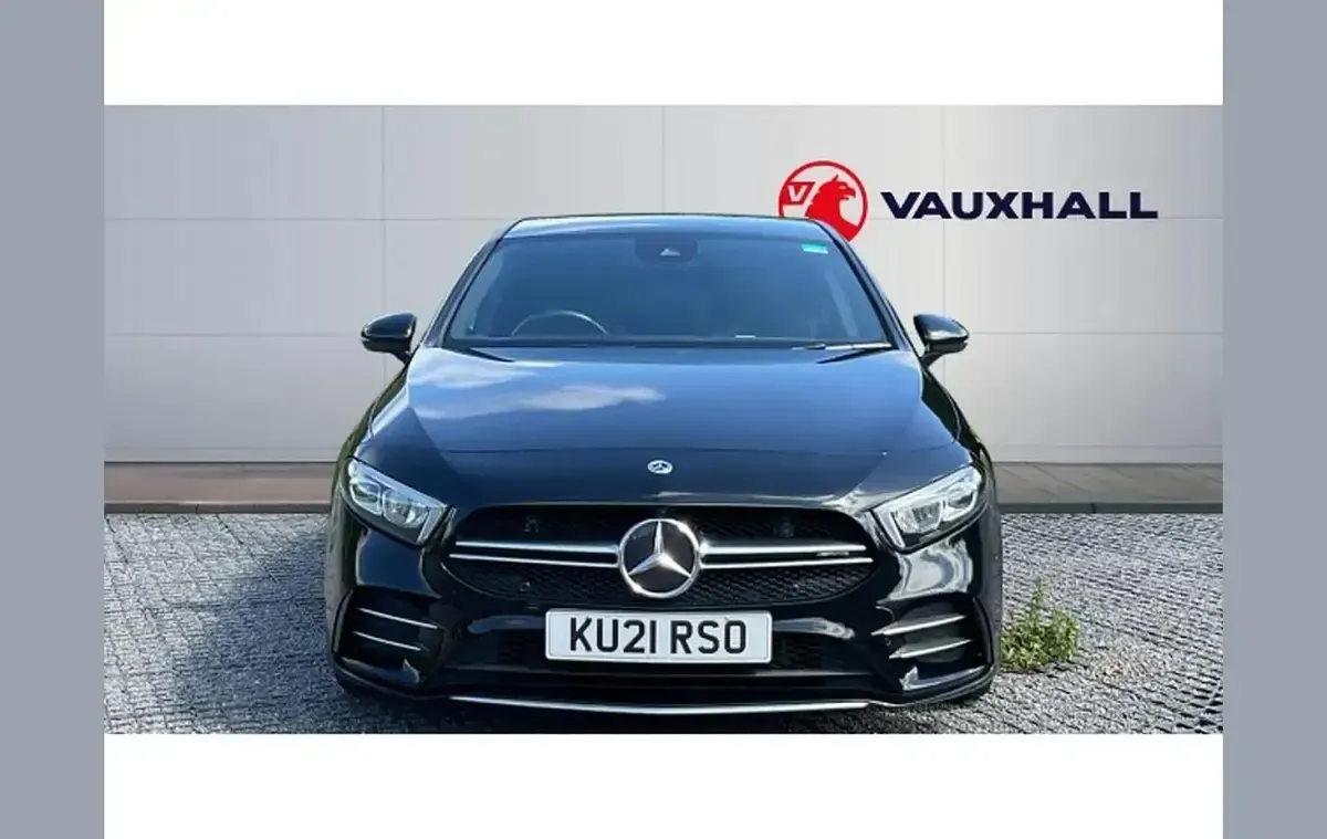 Used Mercedes A35 AMG Executive 306 HP (225 kW) 2021 Black Hatchback