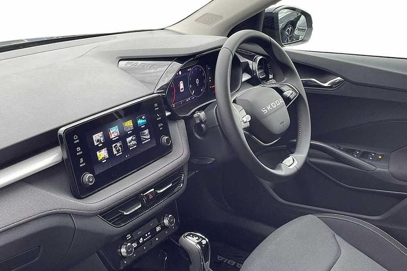 Used Skoda Fabia Design Edition 110 HP (80 kW) 2025 Graphite grey metallic black magic pearl effect Hatchback